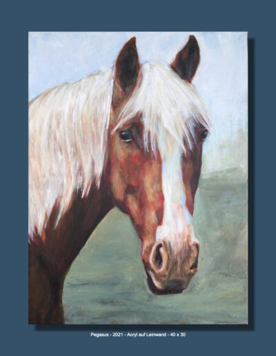 Angelika Neumann - Pegasus - 2021 - Acryl auf Leinwand - 40x30