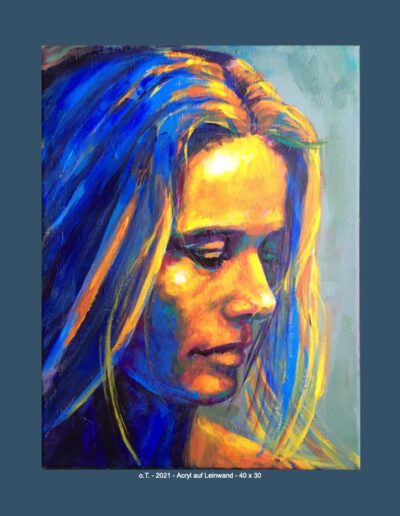 Morticia - 2021 - Acryl auf Leinwand - 40 x 30