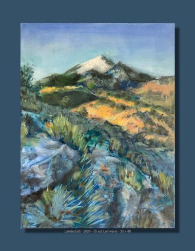 Landschaft 2024 - Öl auf Leinwand - 30 x 40