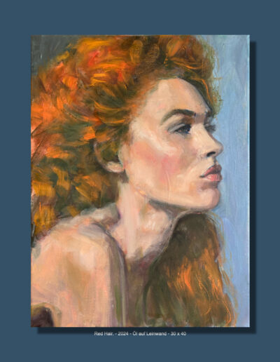 Red Hair - 2024 - Öl auf Leinwand - 30 x 40