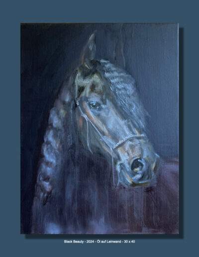 Black Beauty - Rappe - 2024 - Alla Prima - Öl auf Leinwand 30 x 40