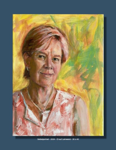 Selbstportrait - 2024 - Öl auf Leinwand - 30 x 40